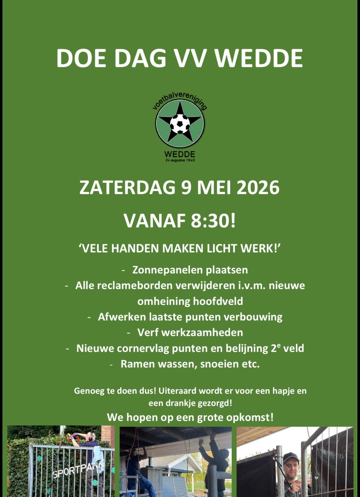 DoeDag nr. 2 @ v.v. Wedde 2026